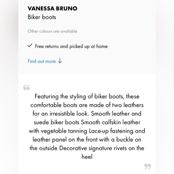 NEW Vanessa Bruno Leather Suede Lace Up Block Heeled Biker Ankle Boots Booties - Picture 9 of 12